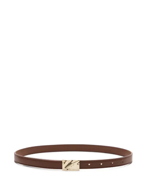 LouLou de Saison Minar Lds embossed-buckle leather belt Brown MINARLDS