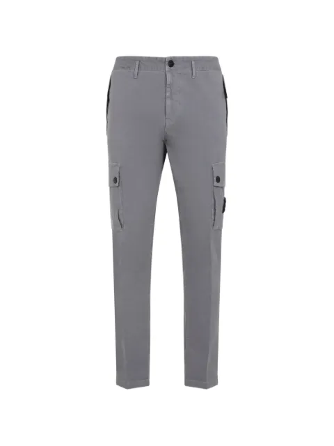 Stone Island logo-patch cargo pants Grey L2S153100034S00L1