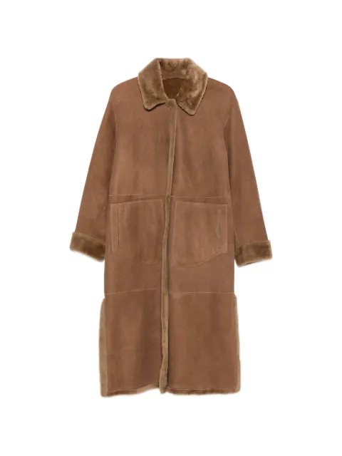 Manzoni 24 long-sleeves coat Brown 26M1115S41LIS