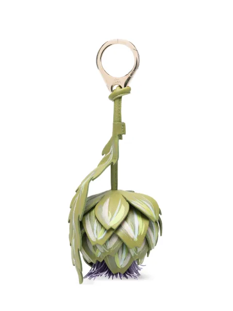 Christian Louboutin artichoke-motif bag charm Green 3265115M023