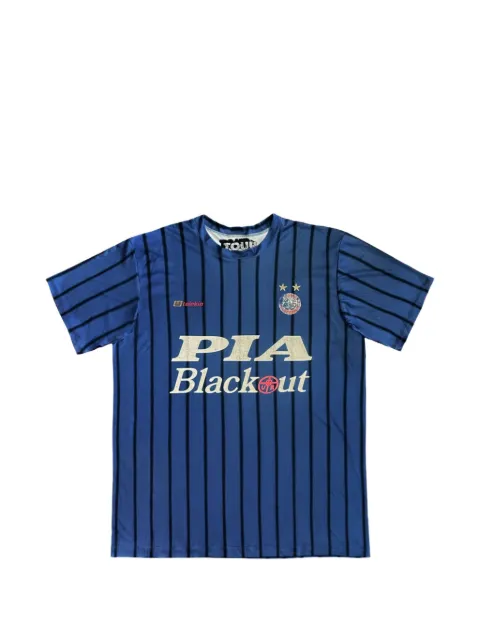 Travis Scott pinstriped T-shirt Blue TSUC93