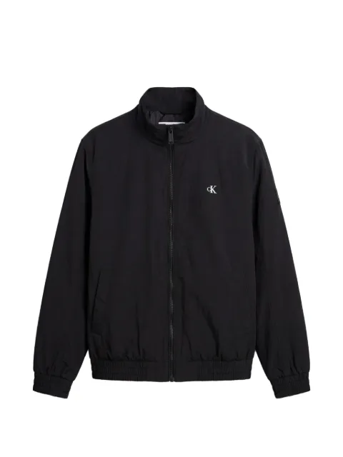 Calvin Klein logo-embroidered jacket Black LV04RG500GUB1