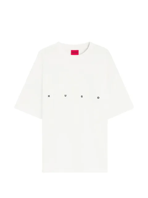 HUGO graphic-print logo-print T-shirt White 50563445