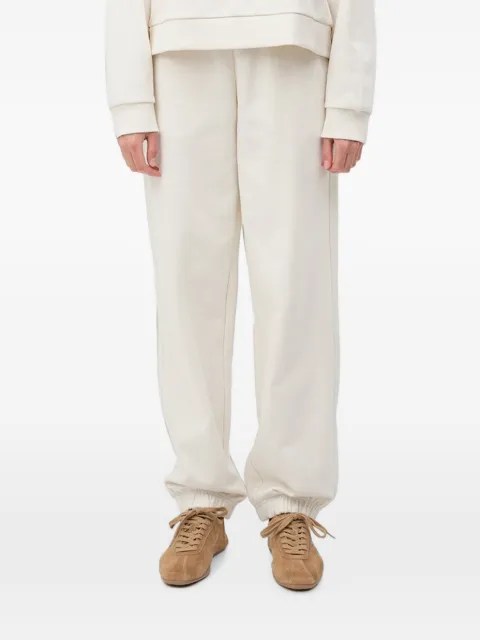 HUGO Nuembrie B relaxed-fit cotton joggers with embroidered-logo Neutrals 50563984