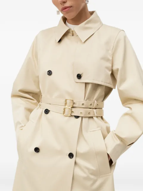 HUGO Mariane double-breasted belted trench coat Neutrals 50563731