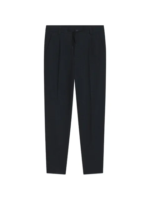 HUGO Teagan261X-H modern-fit pants in micro-printed stretch fabric Blue 50565432