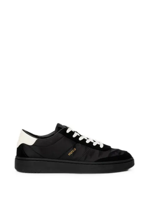 HUGO Neston logo-print panelled sneakers Black 50569004