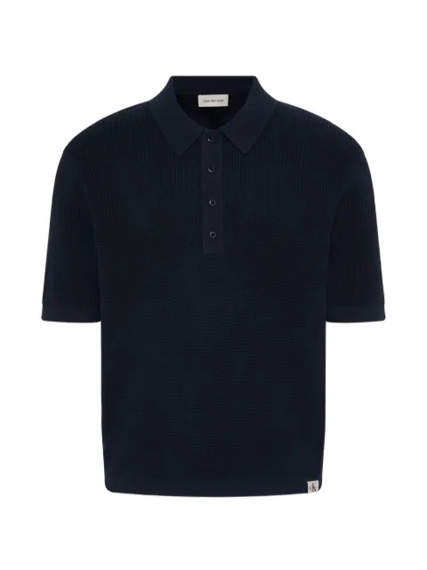 Calvin Klein Jeans ribbed-knit polo shirt Blue LV04RF316GCEF