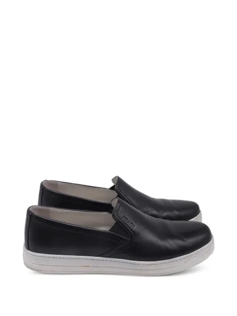 Prada Pre-Owned Sport slip-on sneakers Black GILTPUUSSH757935W