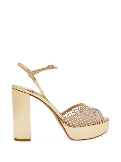 Le Silla Gilda platform sandals Gold 9315F070RBPPSTE