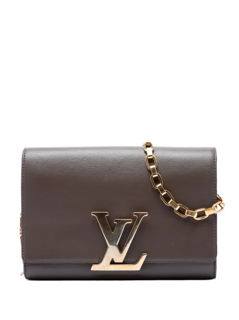 Louis Vuitton Pre-Owned 2013 Leather Louise Chain MM shoulder bag Grey ZV4R74DLJLZEAJ3C