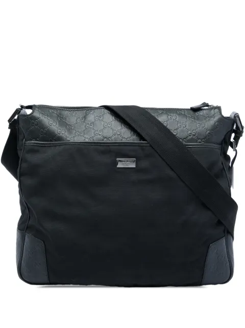 Gucci Pre-Owned 2000-2015 Guccissima Trimmed Canvas crossbody bag Black OKJINVSJC8ZA944T