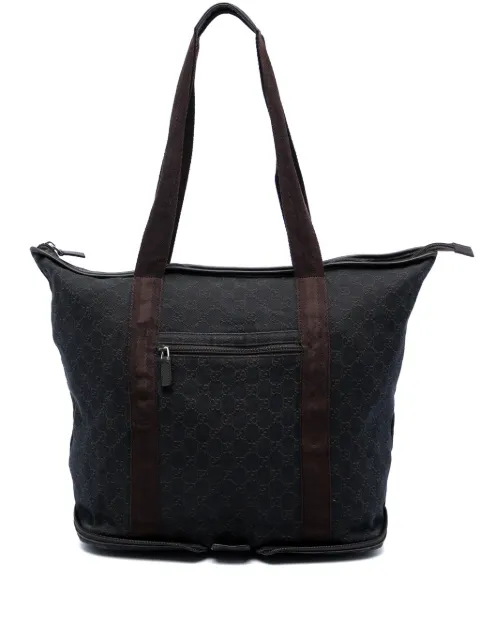Gucci Pre-Owned 2000-2015 GG Denim tote bag Blue N1C92IH5JCTB8506