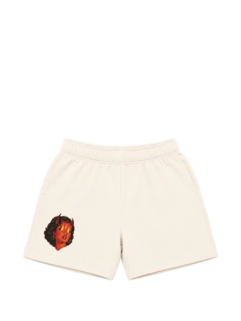 Melt graphic-print track shorts Neutrals MSRTSHO5021