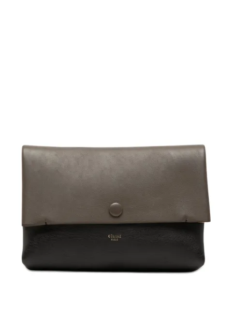 Celine Pre-Owned 2013-2026 Bicolor Leather All Soft pouch Brown H6QFE24MI79JO46I