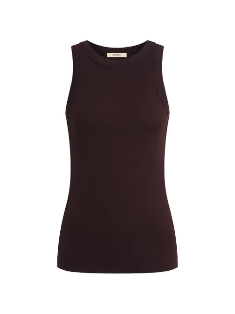 12 STOREEZ ribbed tank top Brown 128745