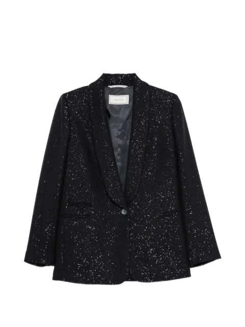 Peserico sequin-embellished shawl-lapel blazer Black A0174301515