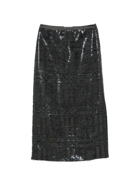 Peserico sequin-embellished midi skirt Grey A05234A8760A72