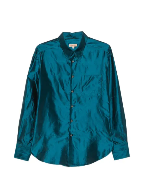 Romeo Gigli Pre-Owned 1990s silk shirt Green RG250CEF