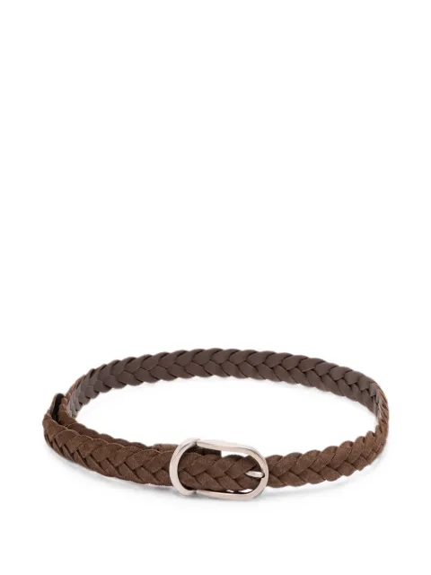 Brunello Cucinelli braided suede belt Brown MAURP333C7959