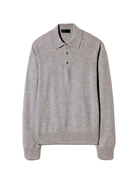 Nili Lotan Jovan cashmere polo sweater Grey 81682Y001