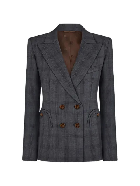 Blazé Milano Charmer double-breasted checked blazer Grey BZCHD03BRV