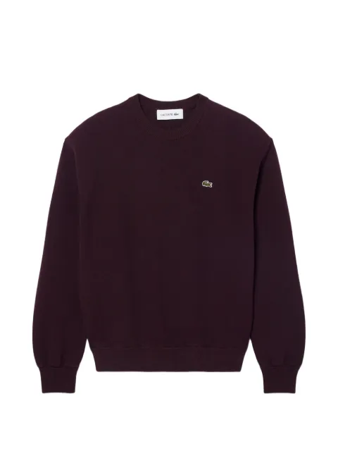 Lacoste relaxed-fit cotton crew-neck sweater Brown AF4158