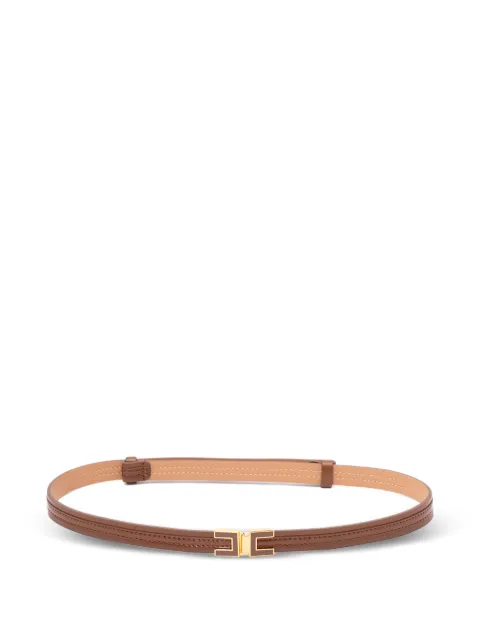 Elisabetta Franchi logo-plaque belt Brown CT57S66E2