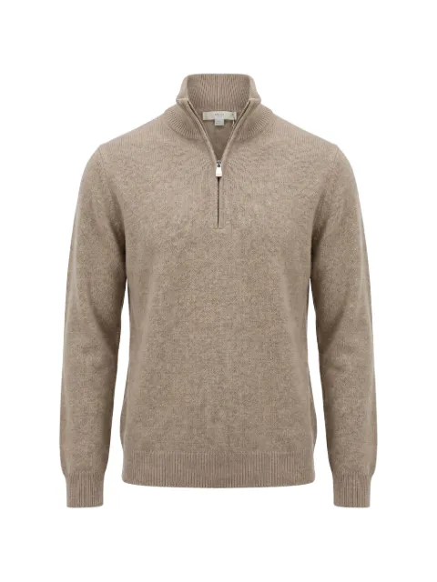 Malo half-zip cashmere sweater Neutrals UXC212F1B02