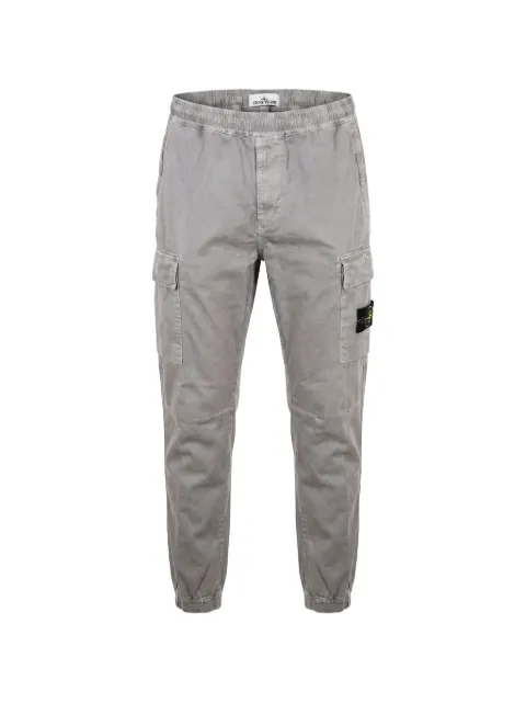 Stone Island logo-patch cargo pants Grey L2S153100033S00L1