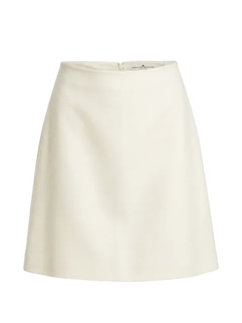 Ermanno Scervino A-line wool mini skirt White D492O350ZBG