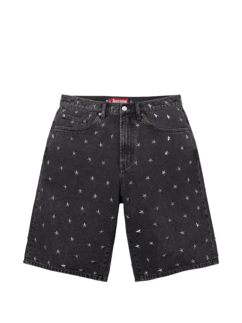 Supreme star-studded baggy shorts Black SU28024