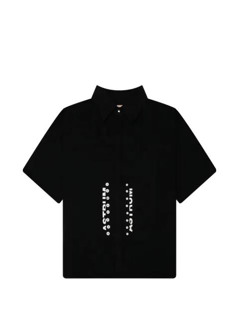 astrum Rivet logo-print shirt Black AHSS26SH01