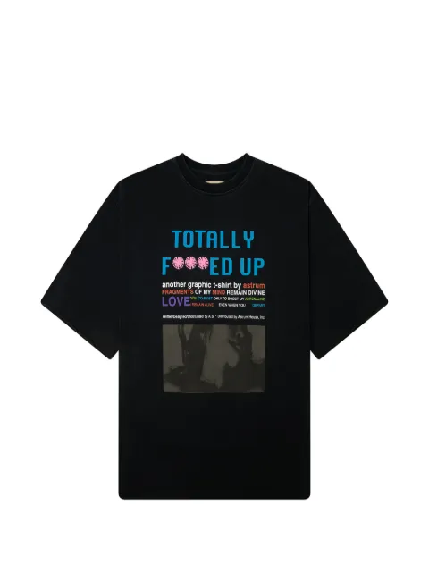 astrum graphic-print T-shirt Black AHSS26TE03VINBLK
