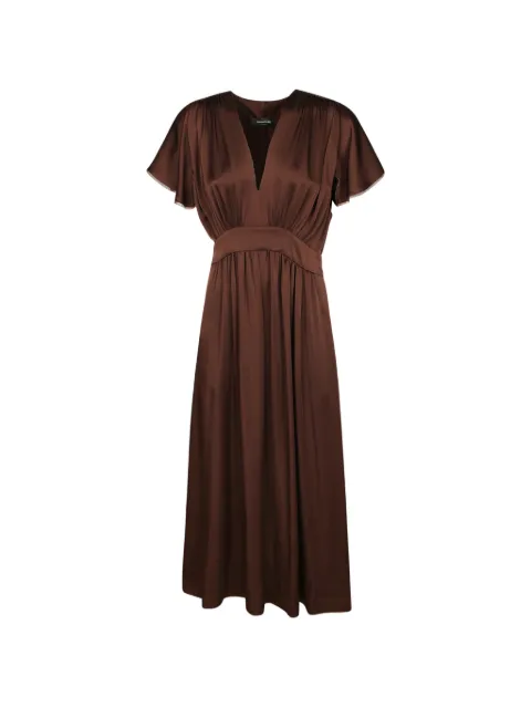 Fabiana Filippi gathered-waist midi dress Brown ABD216F145M2931269