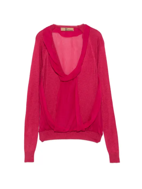 John Galliano Pre-Owned 2000s draped-neck sweater Pink JG250CEN