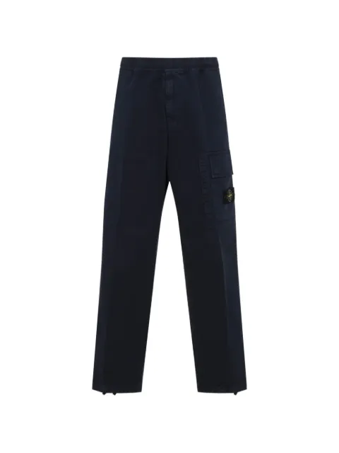 Stone Island logo-patch cargo pants Blue L2S153100036S00L1