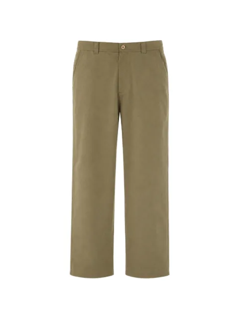 A.P.C. straight-leg cotton trousers Green COHRCH08028JAA
