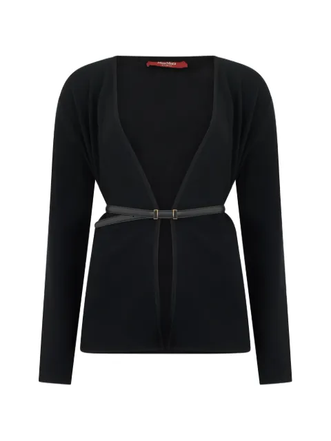 Max Mara belted open-front cardigan Black 2626346031600