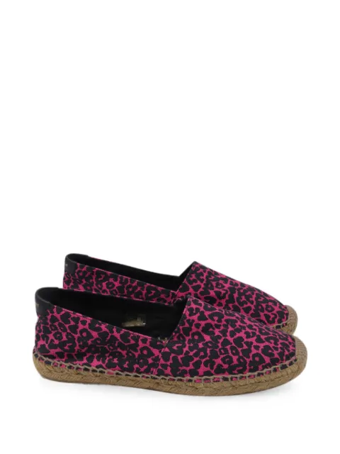 Saint Laurent Pre-Owned Animal-print Signature espadrilles Pink GILTPUUSSH757435W
