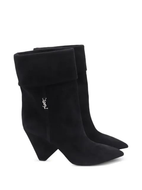 Saint Laurent Pre-Owned 2010s Niki wedge ankle boots Black GILTPUUSSH750438W