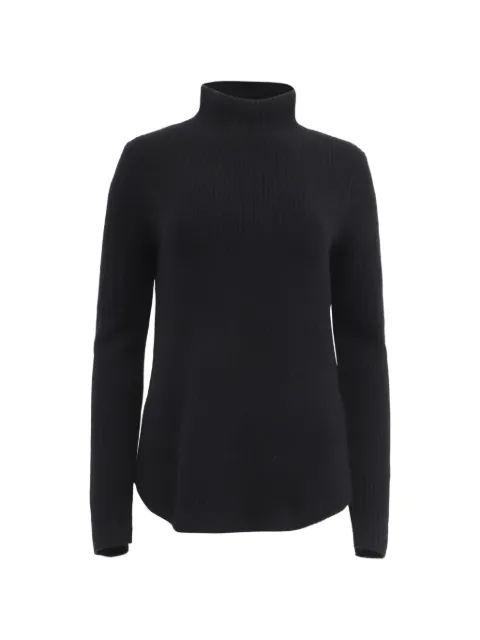 Theory ribbed-knit mock-neck sweater Black GILTPUUSCL761087W