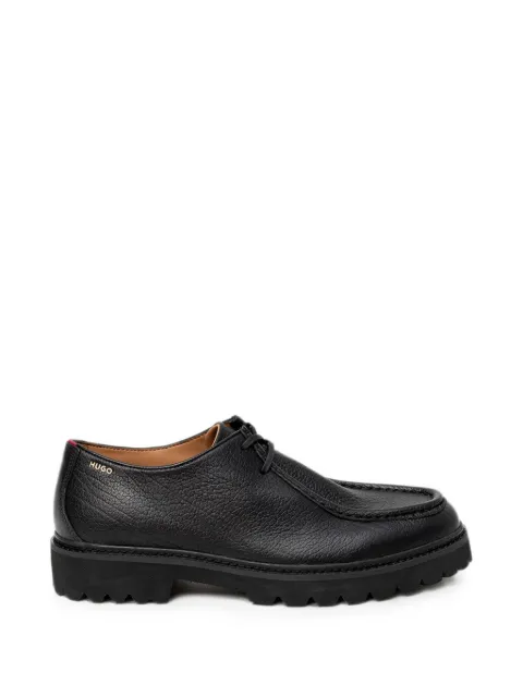HUGO lug-sole derby shoes Black 50568838