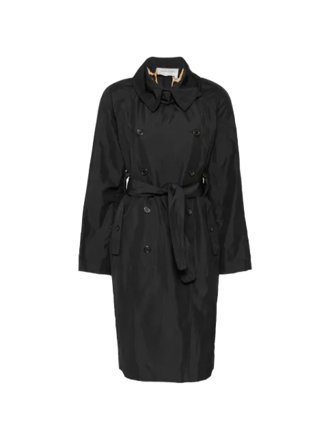 Saint Laurent Pre-Owned belted trench coat Black CSKS9370