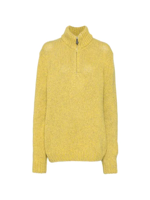 Hermès Pre-Owned quarter-zip sweater Yellow CSKS9371