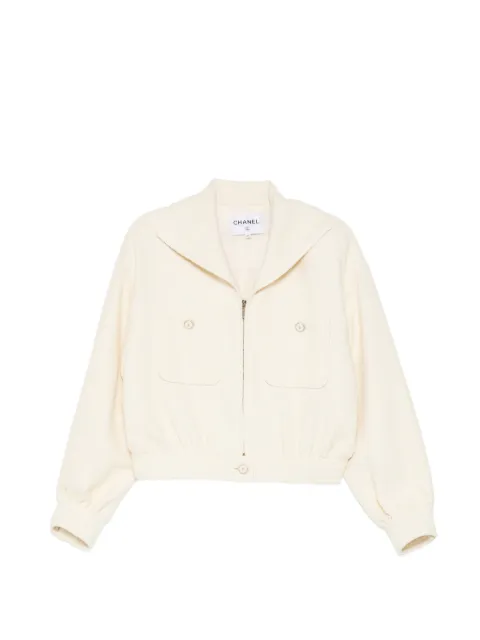 CHANEL Pre-Owned tweed jacket Neutrals CSKS9368