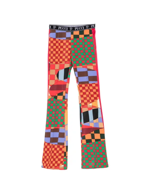 PUCCI Pre-Owned Giardino-pattern trousers Red DPCR9388