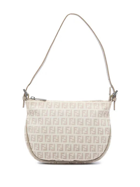 Fendi Pre-Owned 2000-2010 Zucchino Canvas shoulder bag Neutrals ZS2471NKEPRCTE2B