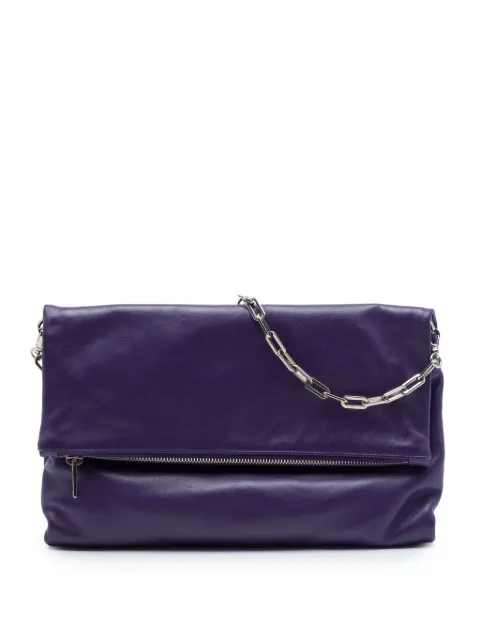 Prada Pre-Owned 2010-2026 Soft Calf Fold Over shoulder bag Purple MMYTODYWPY3N4WV5