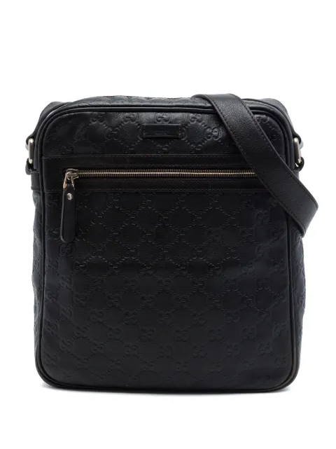 Gucci Pre-Owned 2016-2026 Guccissima crossbody bag Black 86BYY2P13DB9E0OR